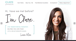 Desktop Screenshot of clarejohnsontherapy.com